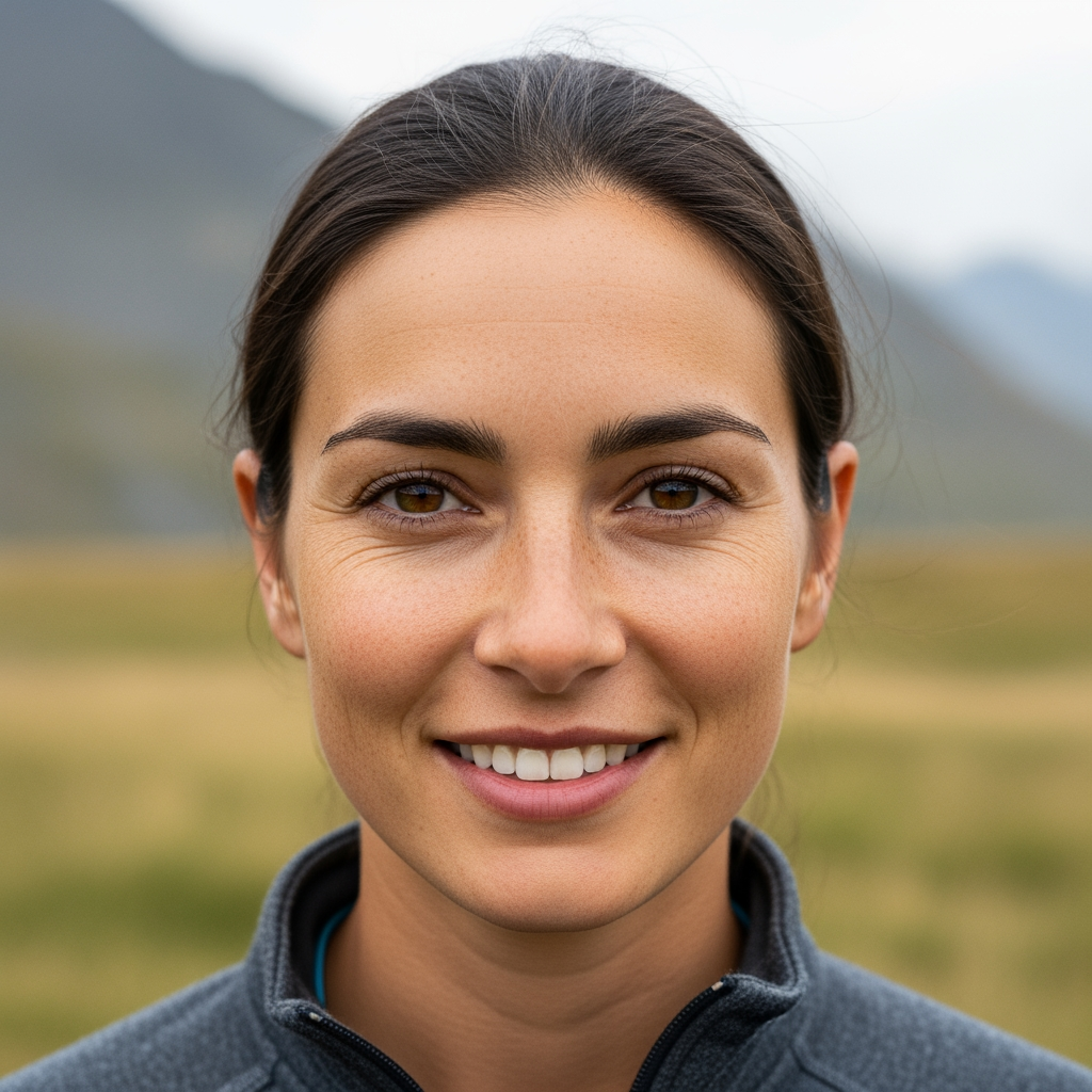 Dağ rehberi Elif Kaya güler yüzlü açık hava portresi